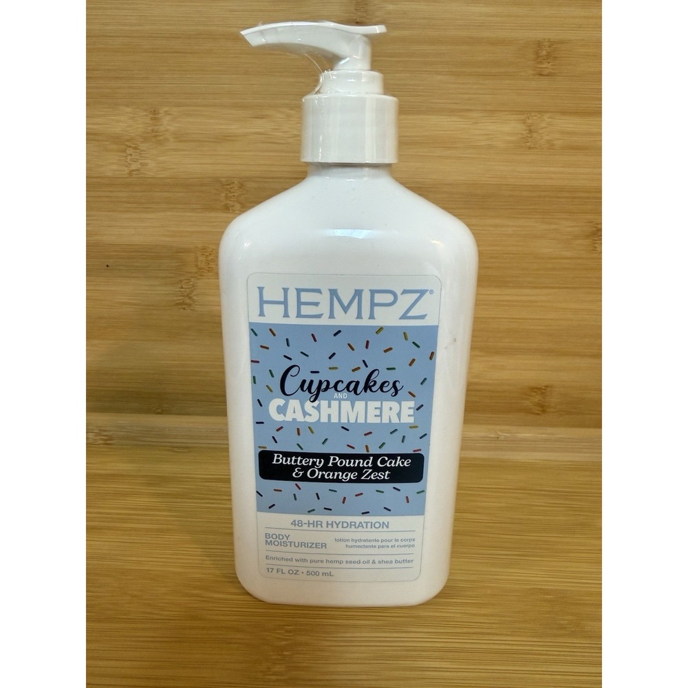 HEMPZ Cupcakes & Cashmere Buttery Pound cake & Orange Zest- 48 Hour‎ Hydration